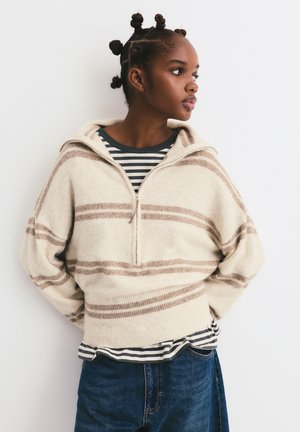 WIDE NECK - Neule - sand