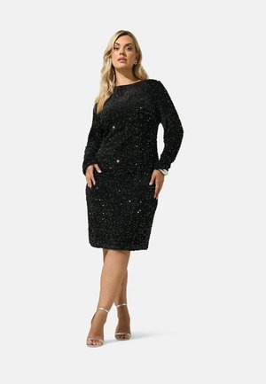 Yours Clothing, PLUS SIZE MIDI DRESSES - Robe de soirée - black