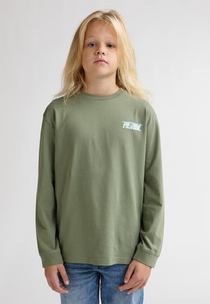 GRAPHIC JERSEY PALMERA. - Bluză cu mânecă lungă - sage