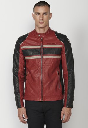 EFFECT - Imitatieleren jas - rojo red