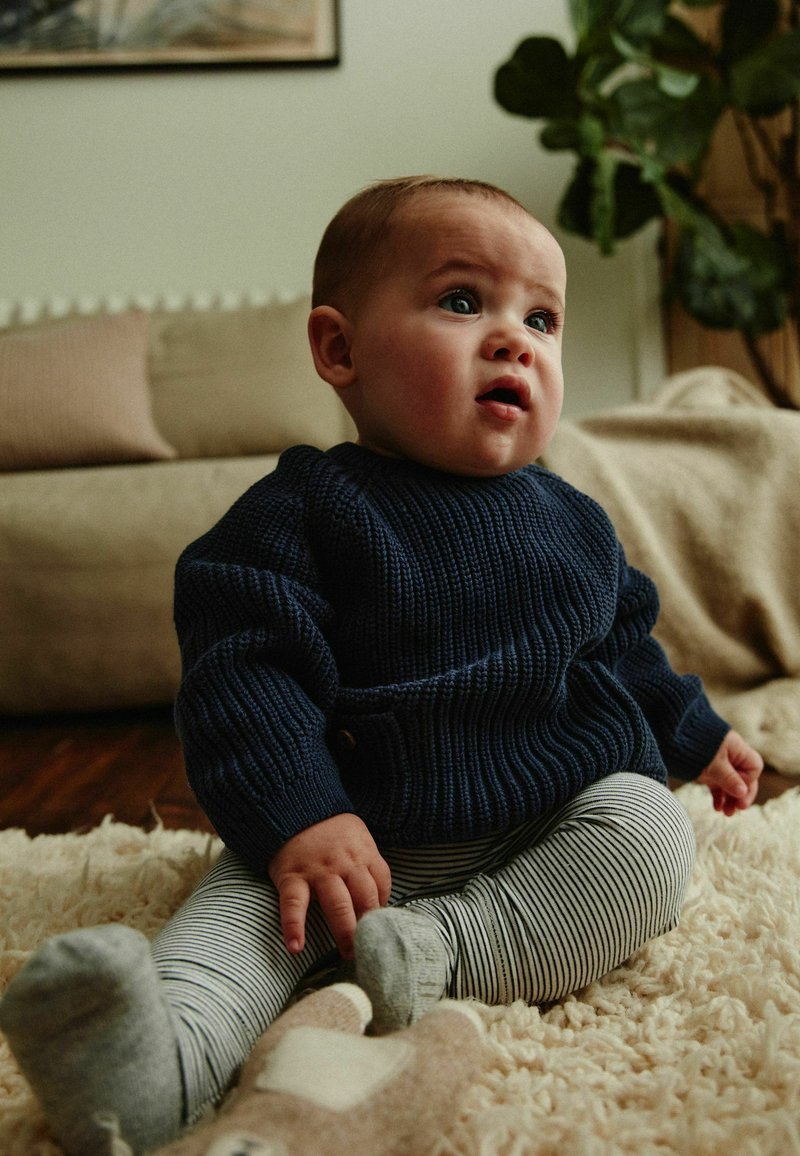 Next SET - Legging (type pantalon) - navy stripe