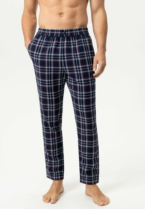 mey, MEY HOSE LANG SERIE FLANADIAN GESTREIFT - Nachtwäsche Hose - yacht blue