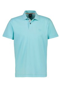 LERROS - MIT WERTIGER WAFFELSTRUKTUR - Polo shirt - light blue melange - 0