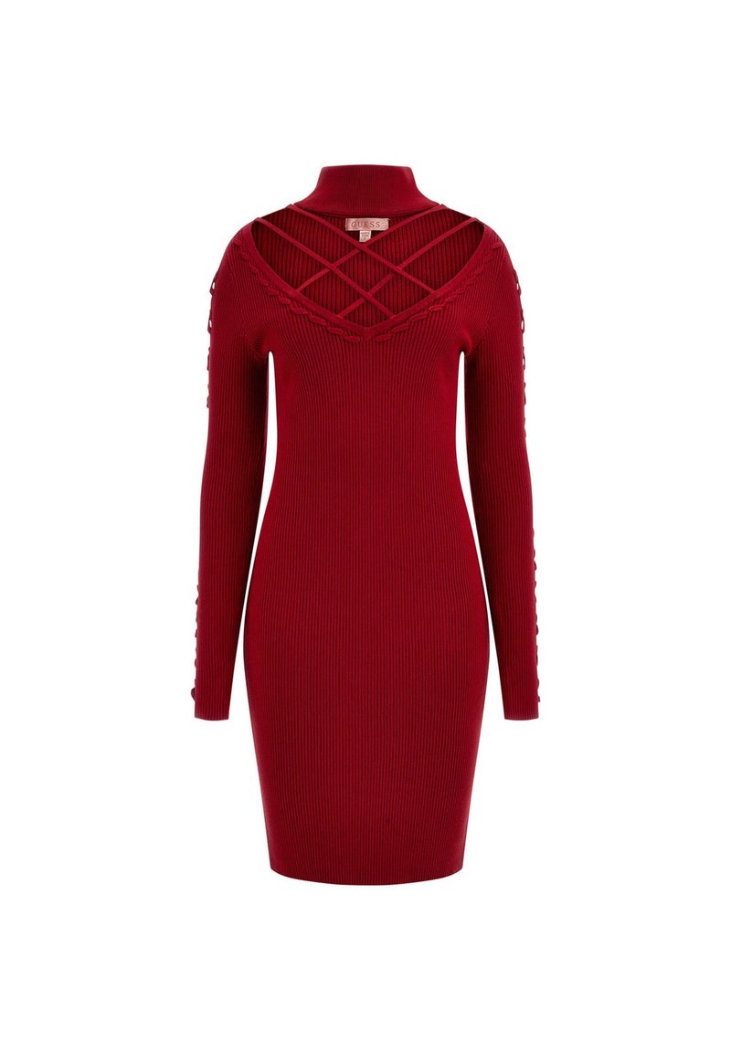 Guess Gebreide jurk rood Guess Gebreide jurk rood