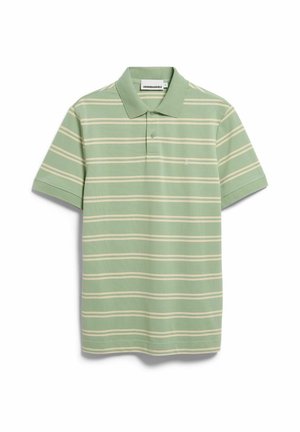 ARMEDANGELS, STRIPED POLO - Polo - foam-oatmilk