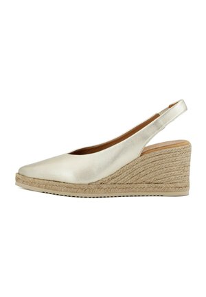 Unisa ESPADRILLAS DECIA - Scarpe con plateau - platino