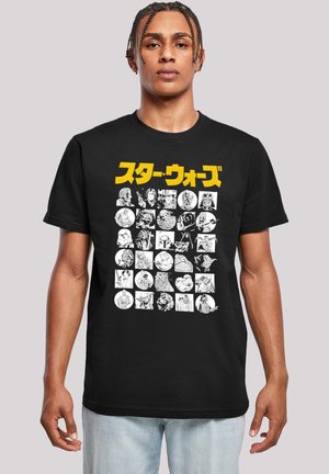 F4NT4STIC STAR WARS JAPANESE CHARACTER THUMBNAIL - Potiskana majica - black