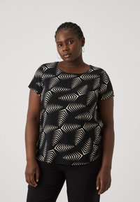 Vero Moda Curve VMCEASY  - T-Shirt print - black/kanya