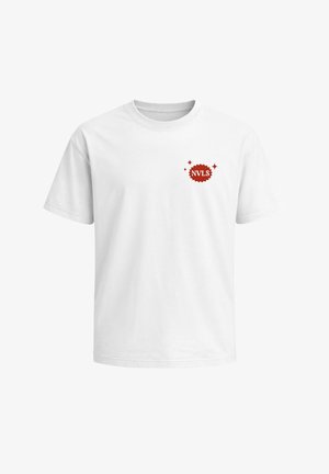 Neverless, HERREN T-SHIRT - DESIGN - OVERSIZED RELAXED FIT PRINTSHIRT - T-Shirt print - relaxed-fit weiß