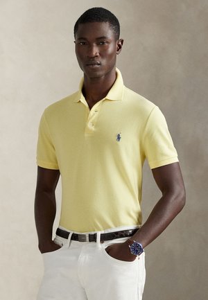CUSTOM SLIM FIT STRETCH MESH POLO SHIRT - Πόλο - wicket yellow