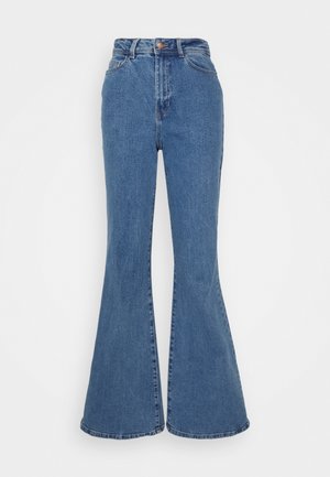 NMNAT FLARED - Vaqueros a campana - medium blue denim