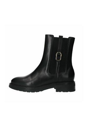 Manfield Enkellaarsjes met plateauzool - schwarz