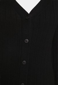Abercrombie & Fitch BUTTON DEEP MINI - Vestido de malha - black
