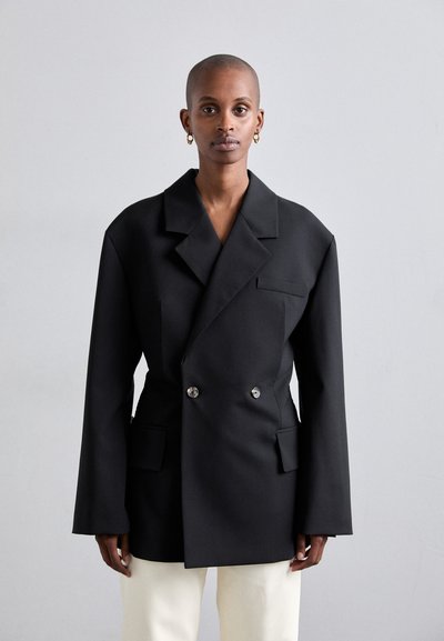 A.W.A.K.E. MODE DOUBLE BREASTED WITH BACK CUTOUT AND TIES - Blazer - black