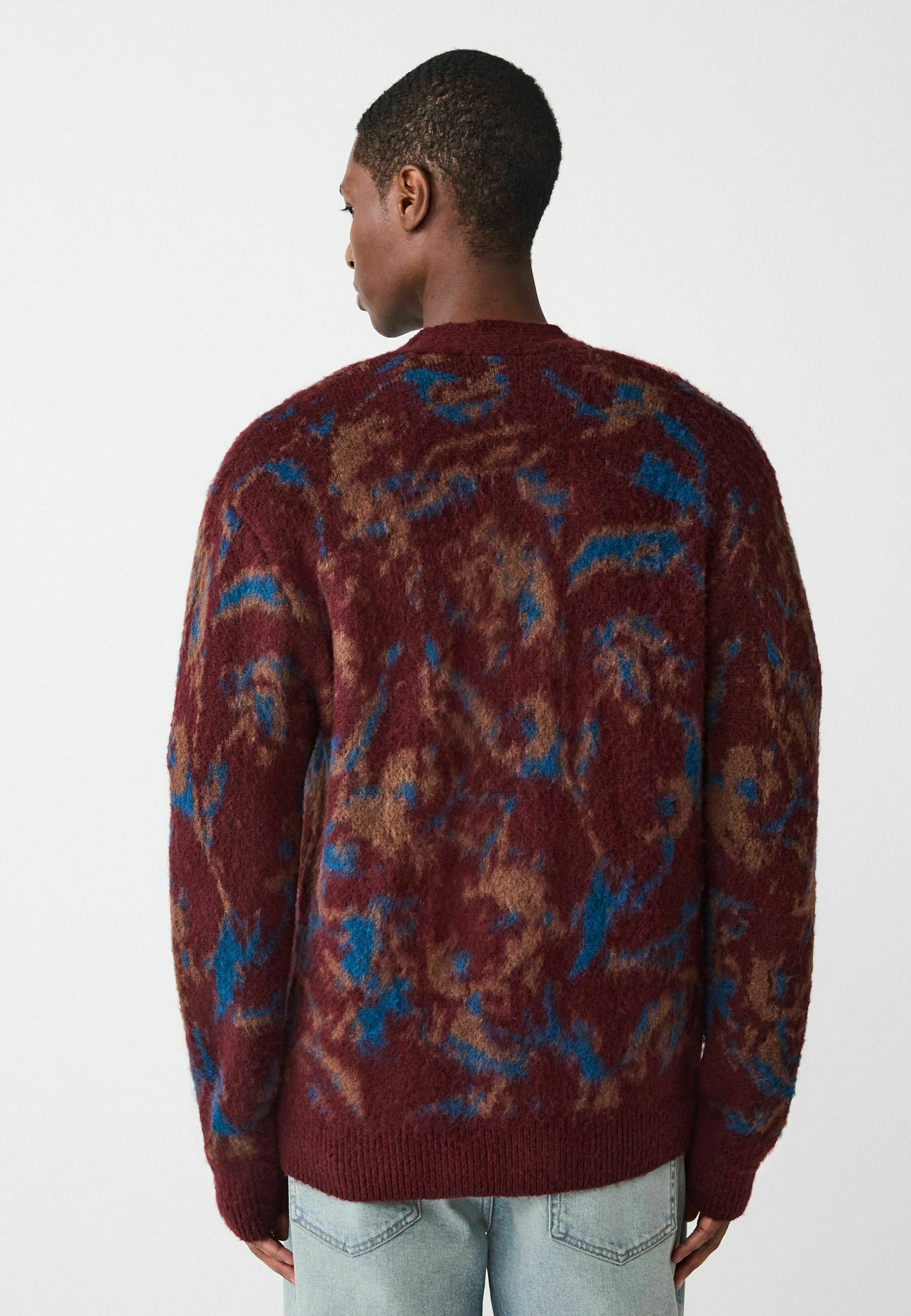 Next REGULAR FIT - PATTERN - Cardigan - burgundy red/roșu - Zalando.ro