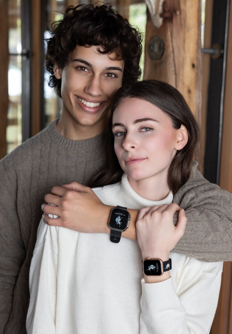 U.S. Polo Assn. Montres connectées - black rose gold coloured