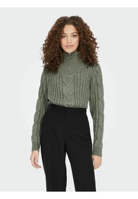 JDY REISSVERSCHLUSS ZOPF - Pullover - kalamata