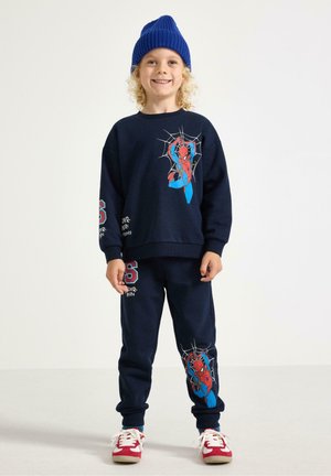 Lindex, LINDEX SPIDER-MAN SWEATSHIRT WITH BRUSHED INSIDE LINDEX - Sweatshirt - navy