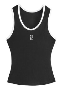 Viršus - black contrast white