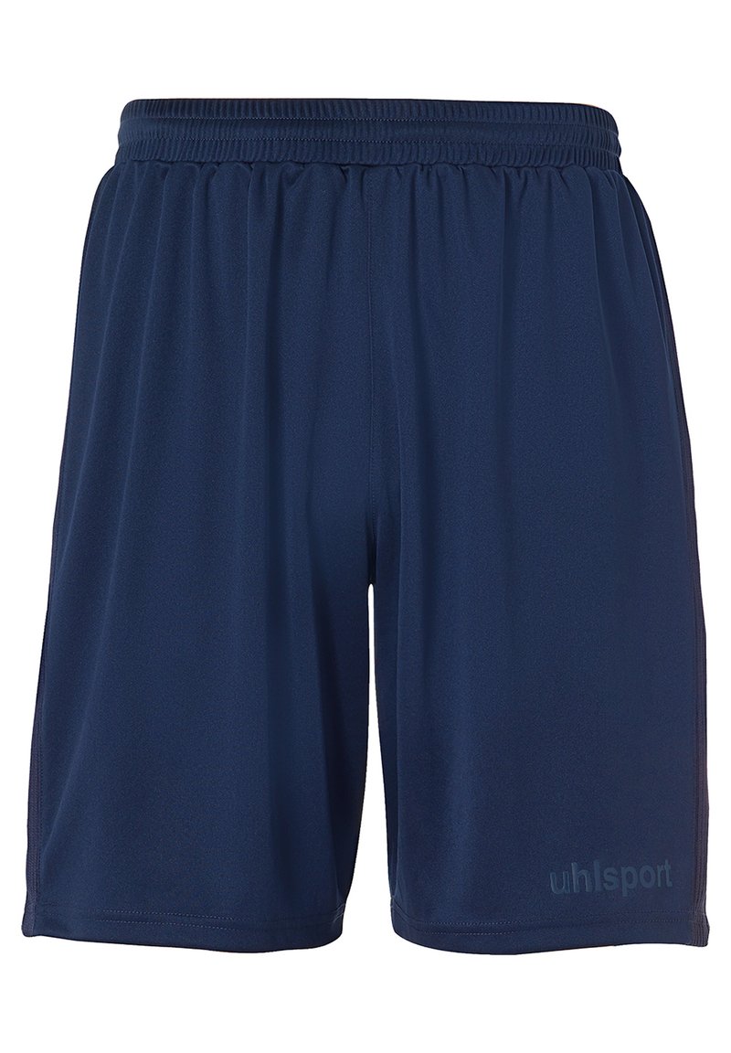 Pantaloni sportivi navy realizzati in tessuto leggero, con una vita elasticizzata e un delicato logo stampato sulla parte inferiore della gamba.