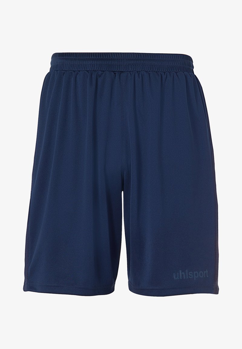 Pantaloni sportivi navy realizzati in tessuto leggero, con una vita elasticizzata e un delicato logo stampato sulla parte inferiore della gamba.