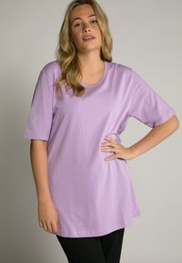 Ulla Popken PLUS SIZE SHORT SLEEVE TEE  - T-Shirt basic - helllavendel
