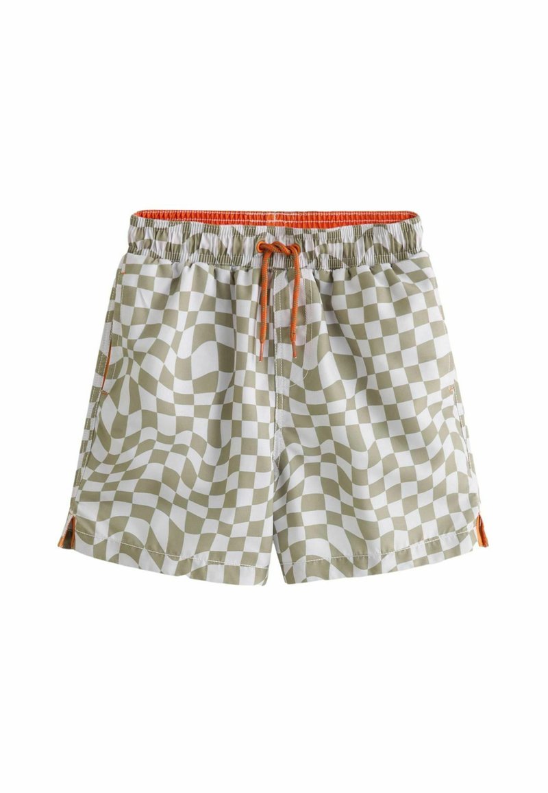 Next PRINTED REGULAR FIT - Short de bain - neutral checkerboard