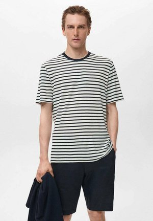 T-shirt con stampa - black, white