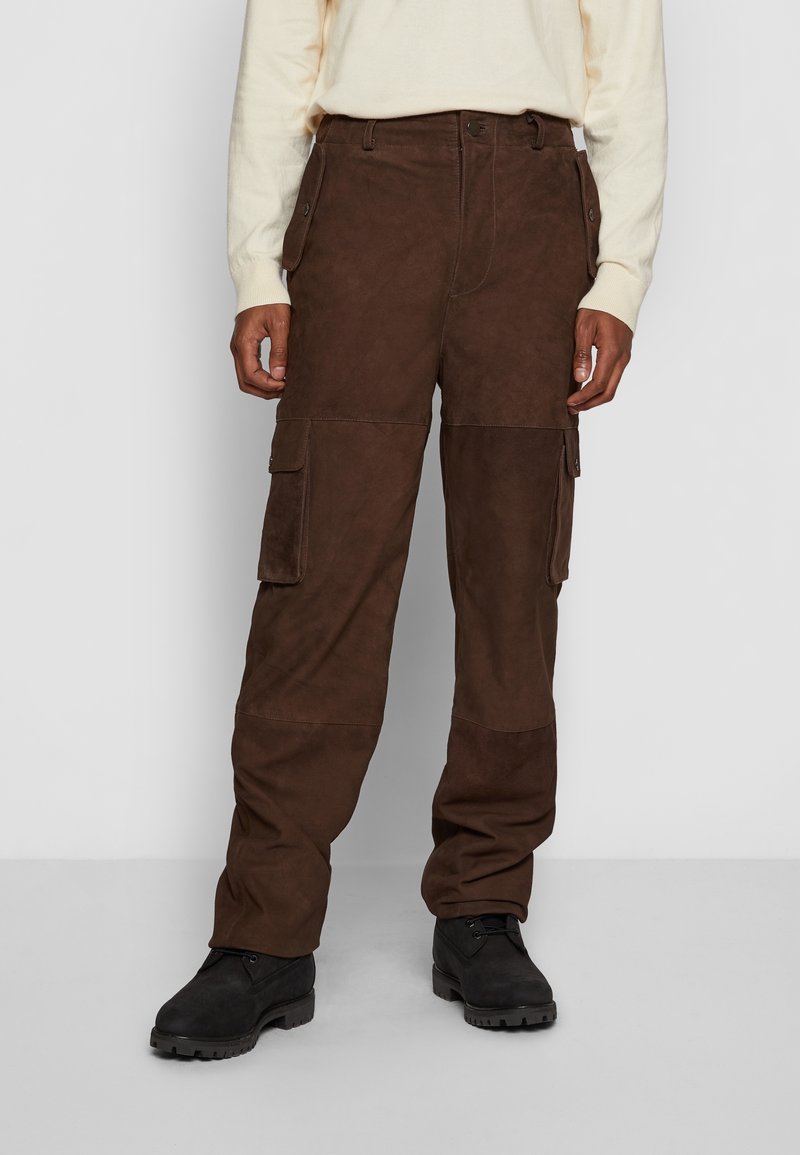 Deadwood Leren broek - brown