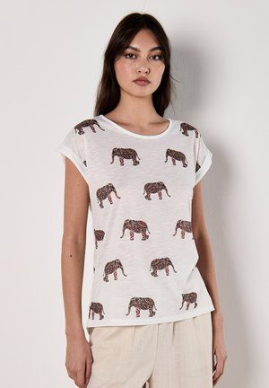 ELEPHANT - Print T-shirt - khaki