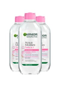 Garnier - SKINACTIVE, ACQUA MICELLARE TUTTO IN 1, PELLI SENSIBILI, MAXI FORMATO, 400 ML - 3 PACK - Struccante Immagine in miniatura 1
