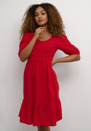 Cream HENVA ONECK - Day dress - high risk red