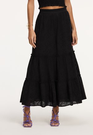 Shiwi GIGI EMBRODERIE - Maxi szoknya - broderie black