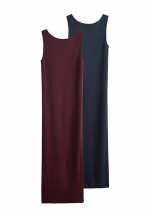 THE SET, 2 PACK - Maxi dress - navy blue burgandy red