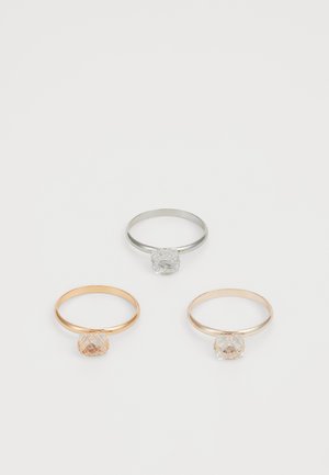 DOLORING 3 PACK - Ring - metallic multi