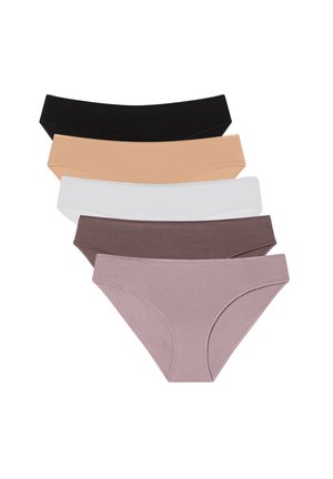 5 PACK - Slip - 1x Black, 1x White, 1x Nude, 1x Chocolate, 1x Lilac