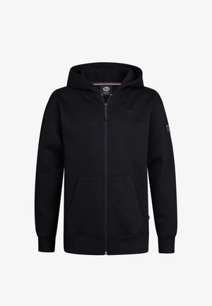 HOODED ZIP SWEATER ROGUE - Bluză de molton cu fermoar - deep black