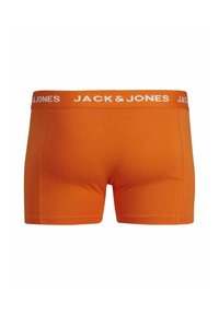 Boxeri din bumbac portocalii cu talie în stil "JACK & JONES"; textură netedă și design ajustat, cu cusături minime.