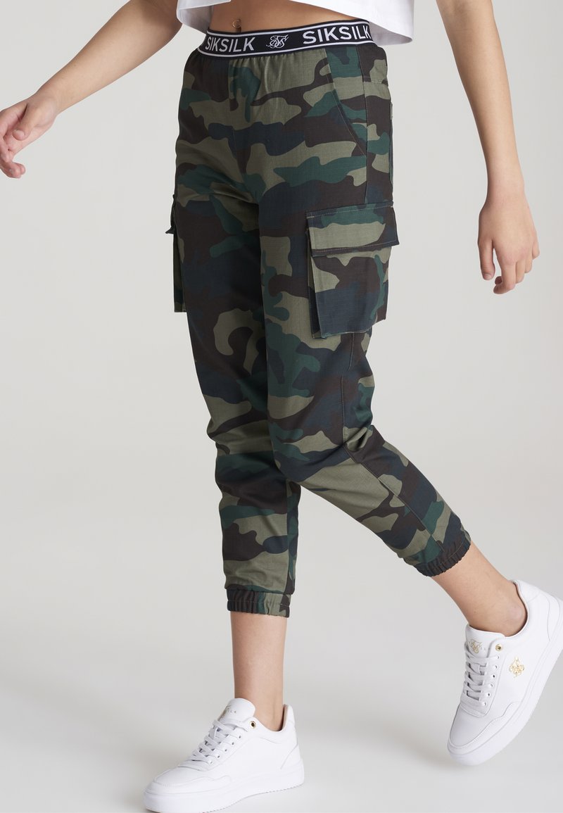 Kinder Stoffhosen | SIKSILK Cargohose camo/khaki - XT81481 Kinder Stoffhosen | SIKSILK Cargohose camo/khaki - XT81481