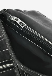 Desigual SMALL WITH STRAPS AND ZIPPERS - Matkakott - black