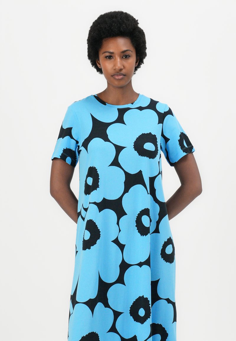 Marimekko PISTEINEN - Jersey dress - blue/black/multi-coloured - Zalando.ie Marimekko PISTEINEN - Jersey dress - blue/black/multi-coloured - Zalando.ie