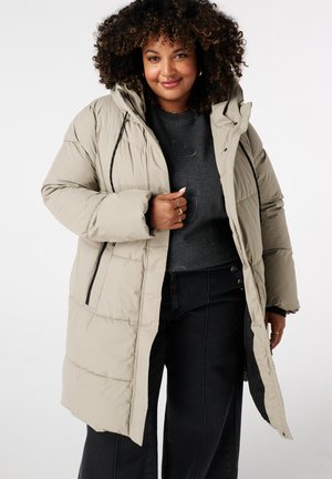 NOT TRANSLATED - Wintermantel - light khaki
