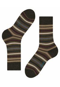 FALKE TINTED STRIPE - Calze - beech