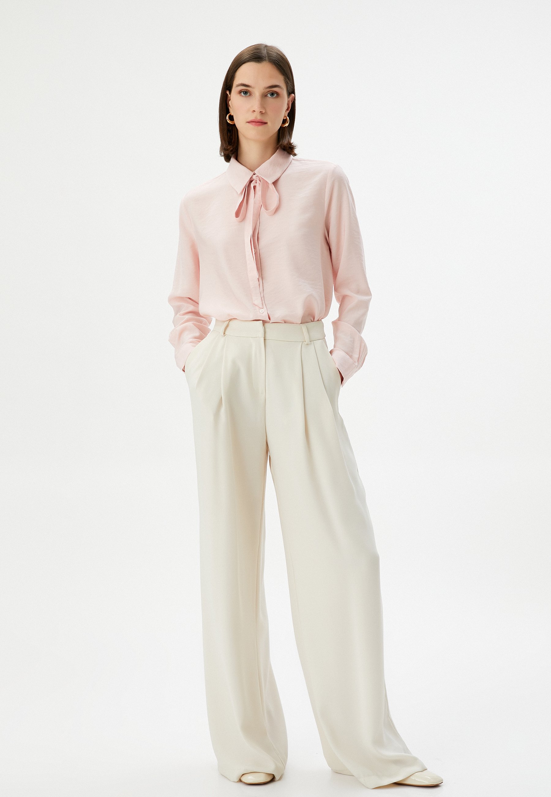 asos cream blouse