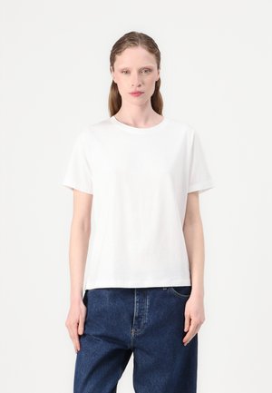 SMOOTH CREW NECK TEE - T-shirt basic - bright white