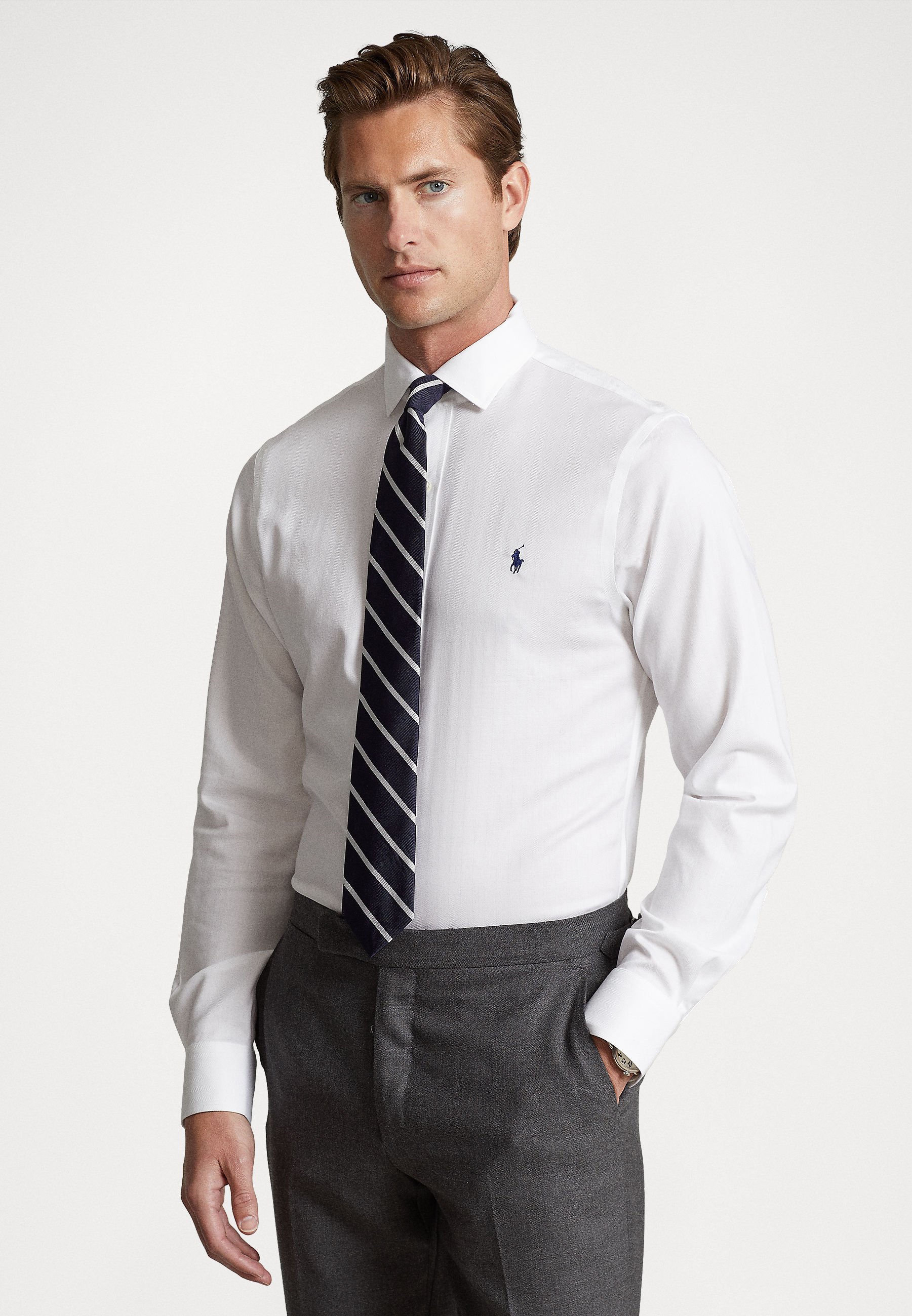 Polo Ralph Lauren LONG SLEEVE - Formal shirt - white 