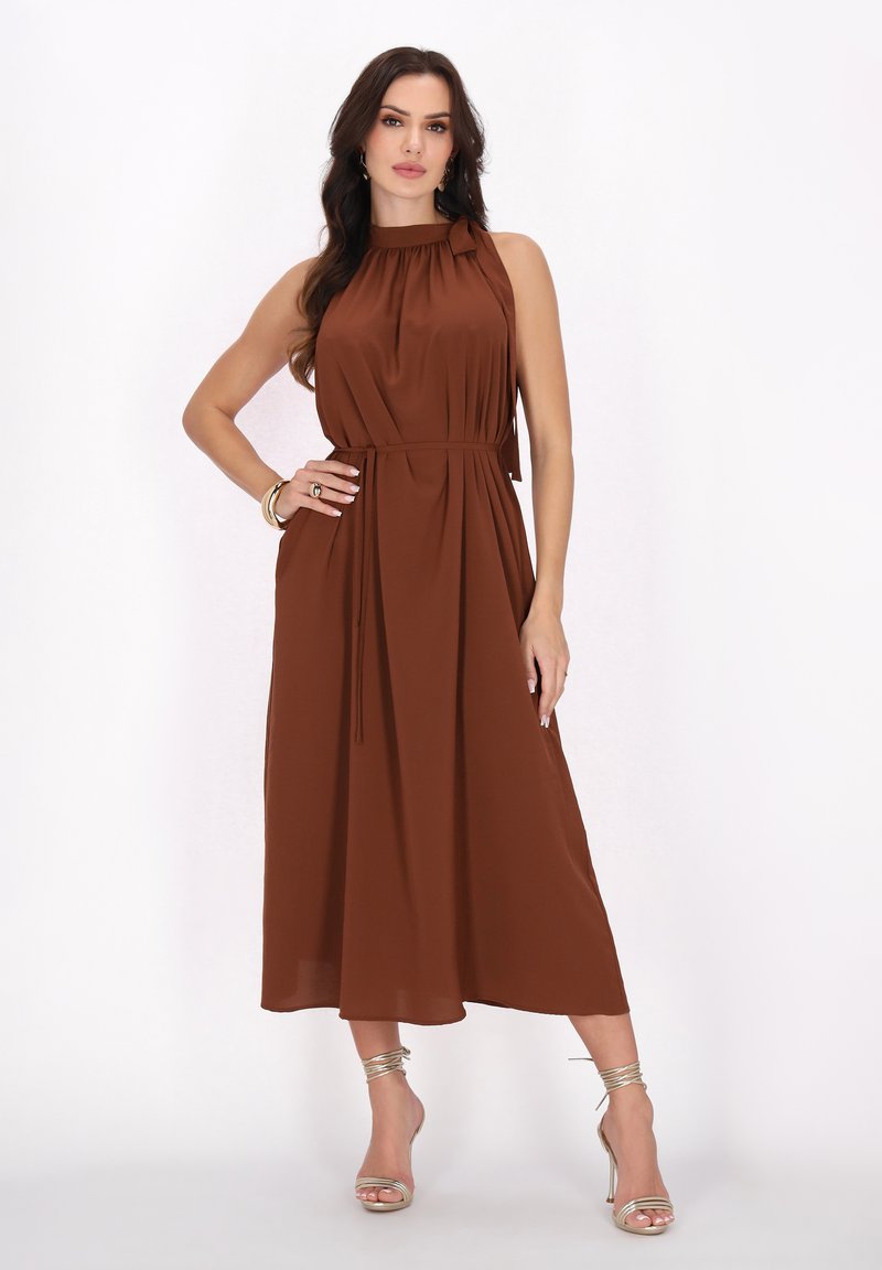 faina Rochie cocktail/Rochie petrecere - braun