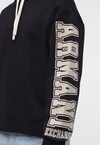 Armani Exchange HOODIE - Φούτερ με κουκούλα - black
