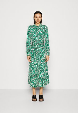 Marks & Spencer TIE SHIRT DRESS - Skjortekjole - green mix