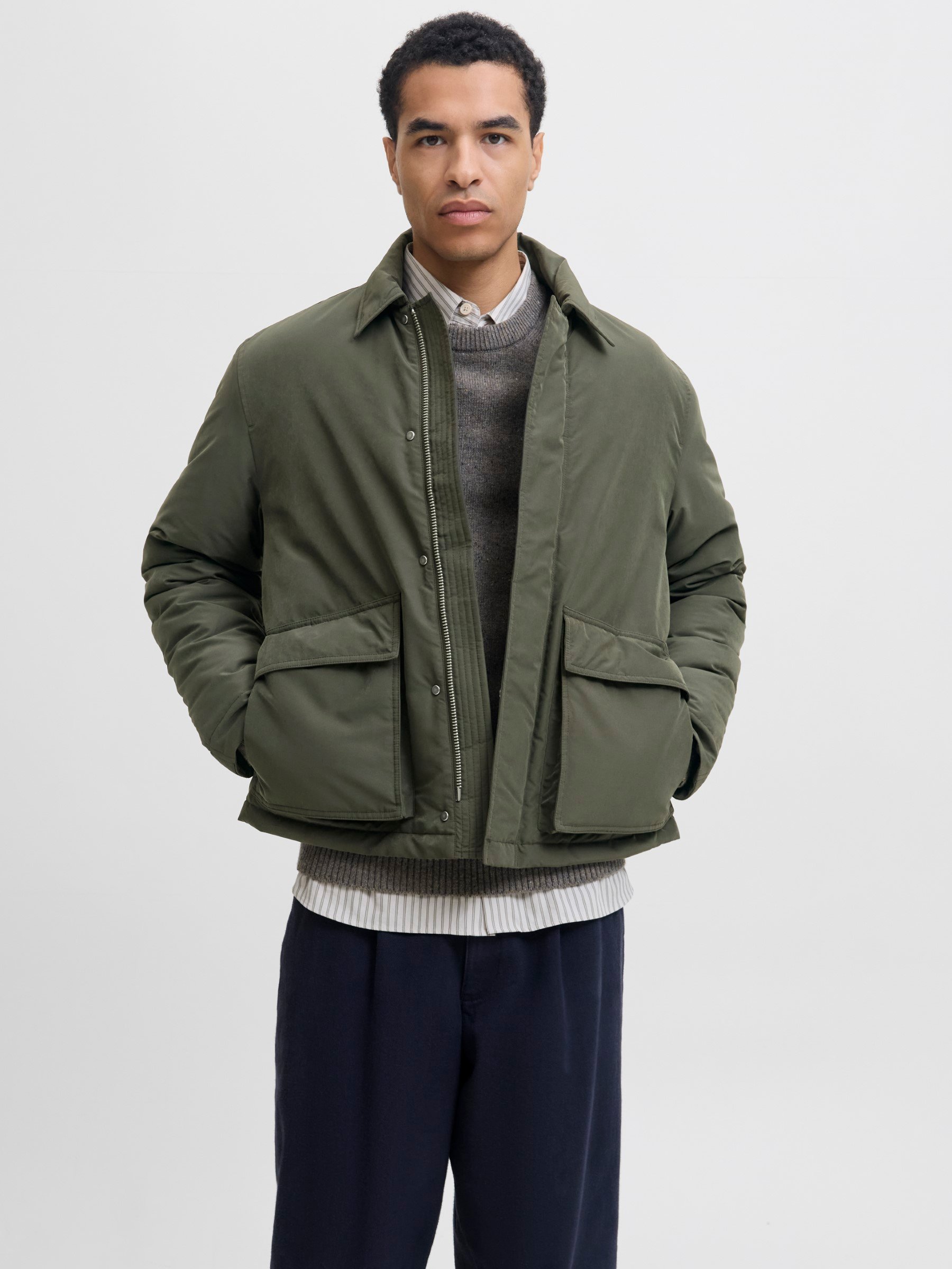 JACK & JONES Herren Steppjacke – Klassisches Design, Warm, Für Herbst/Winter